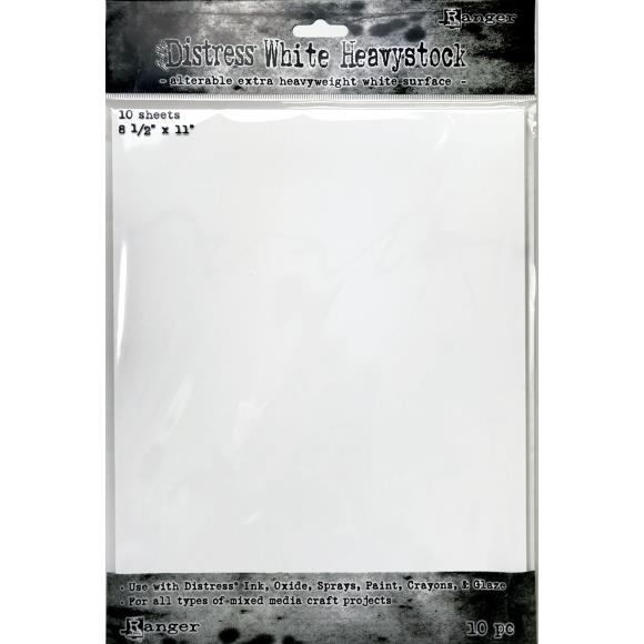 Tim Holtz Distress White Heavystock Cardstock 130 lb - Ranger
