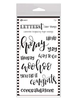 Celebration Letter It Collection Stamp Set - Clear Stamp Set - Ranger Ink