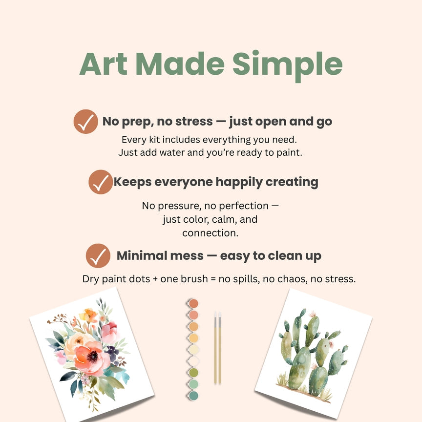 All-in-One Watercolor Kit - Ranunculus Blooms by Breathe People