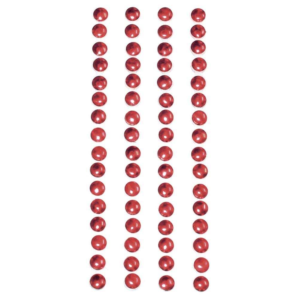 Red 5mm Metal Nailhead Stickers