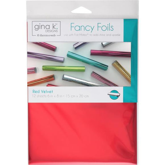 Gina K Designs - Red Velvet Fancy Foils 6x8