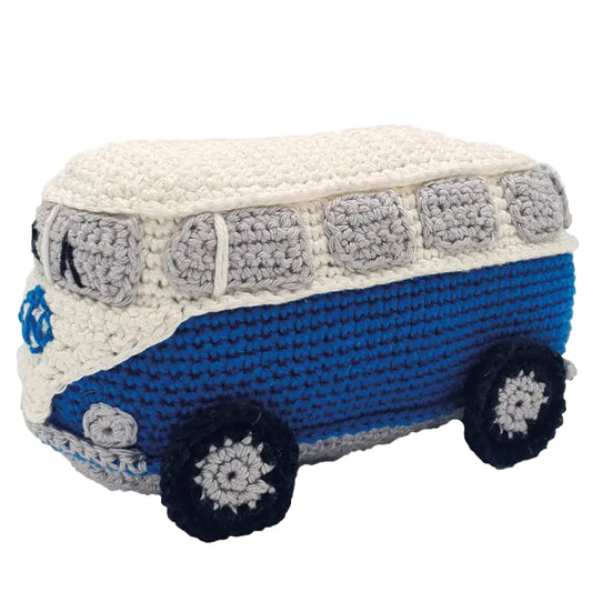Retro Van Blue Crochet Kit DIY Handicraft USA