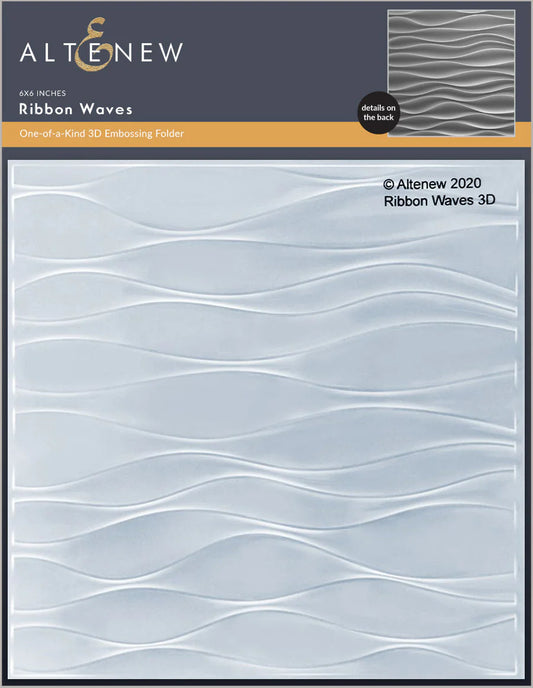 Altenew Ribbon Waves 3D Embossing Folder