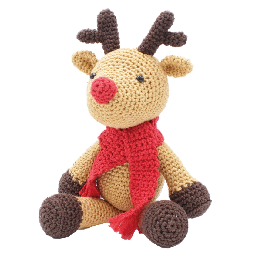 Rudolph Reindeer Crochet Kit DIY Handicraft USA