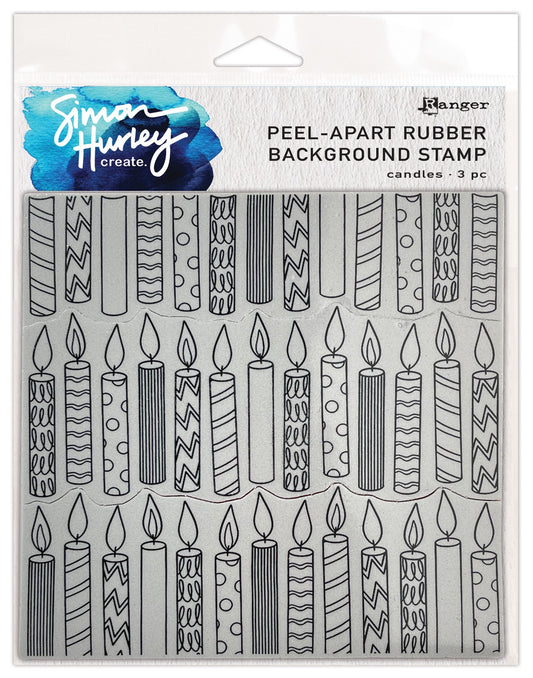 Simon Hurley Create - Candles - Cling Stamp 6x6