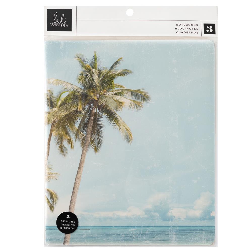 Heidi Swapp Set Sail Blank Notebooks 3/Pkg