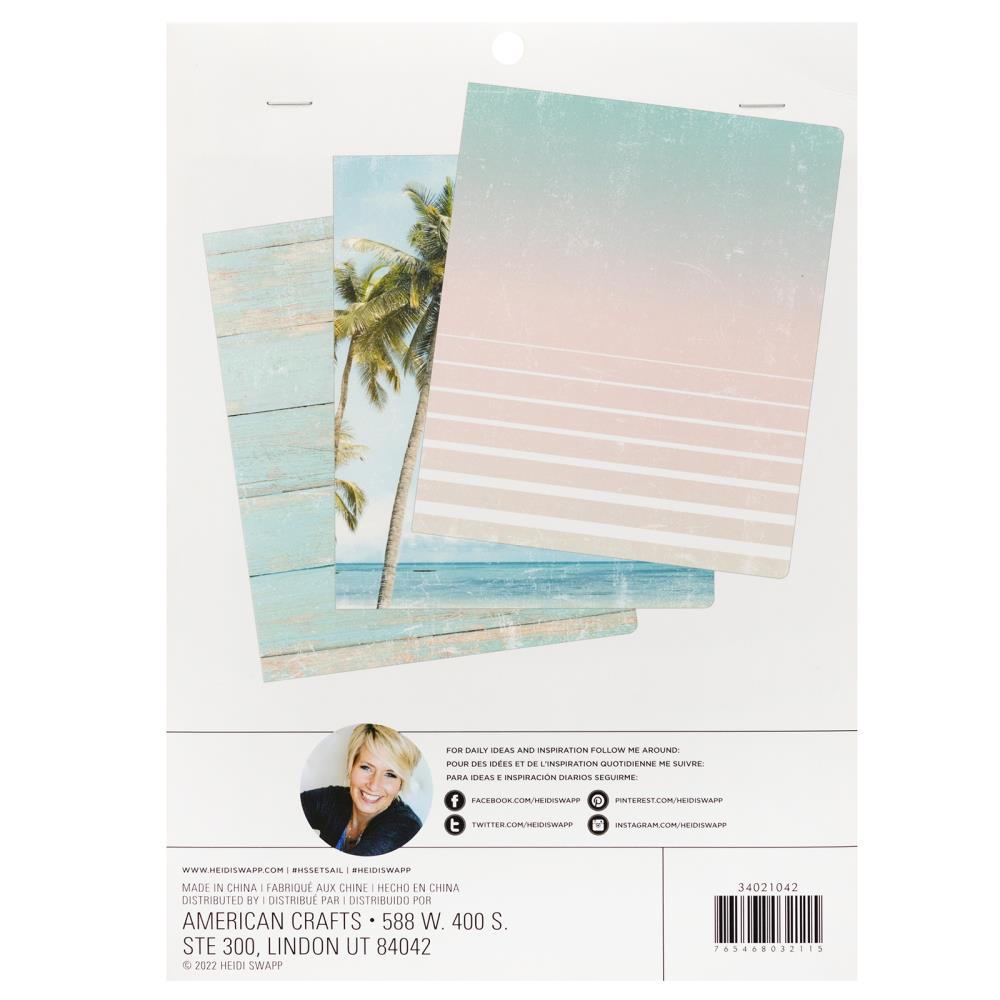 Heidi Swapp Set Sail Blank Notebooks 3/Pkg