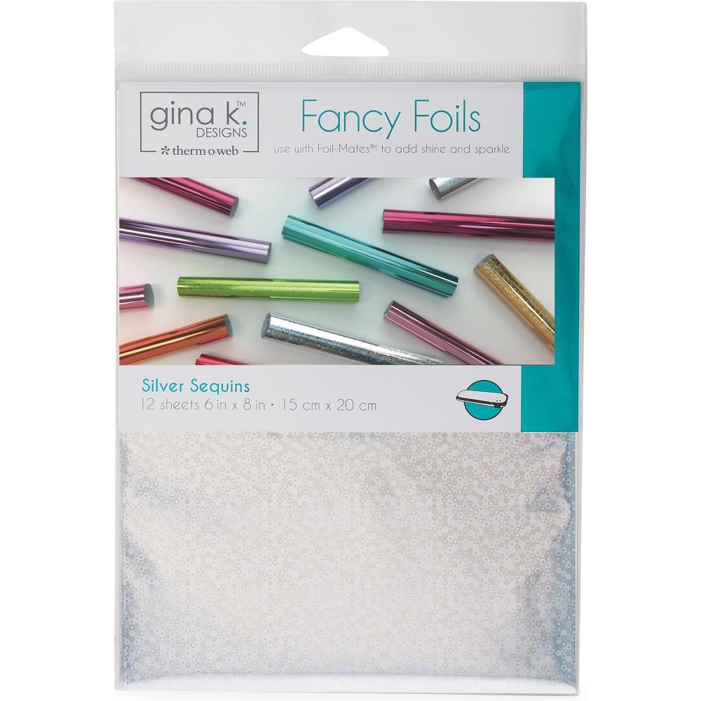 Gina K Designs - Silver Sequins Fancy Foils 6x8