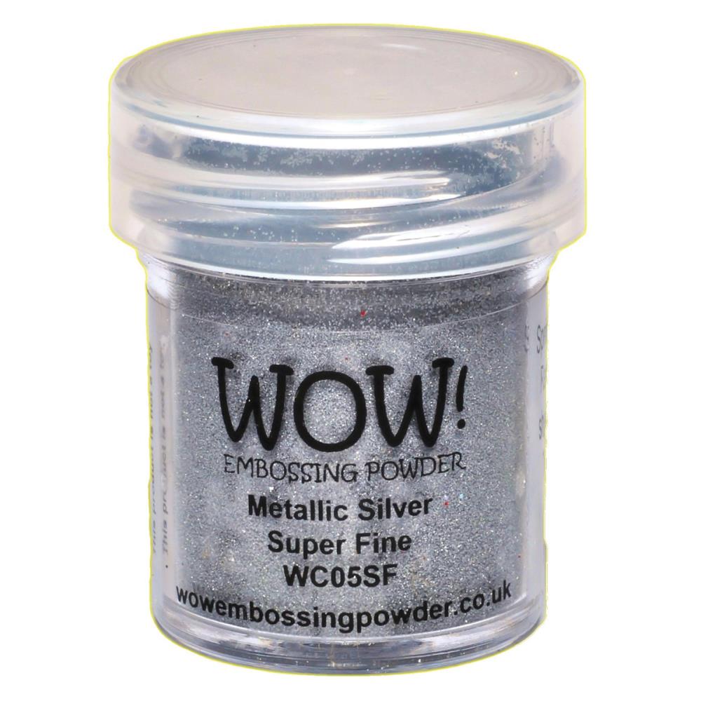 Silver Powder Design WOW! Metallic Silver Super Fine Embossing Powder – This and That Craft Shop