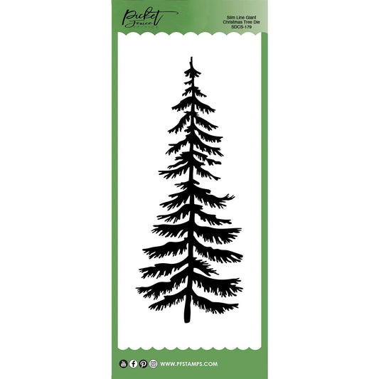 Slim Line Giant Christmas Tree Die - Picket Fence Studios