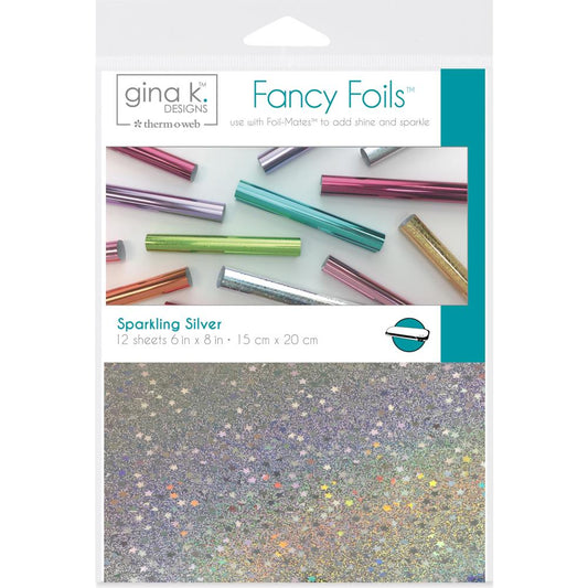 Gina K Designs - Sparkling Silver Fancy Foils 6x8