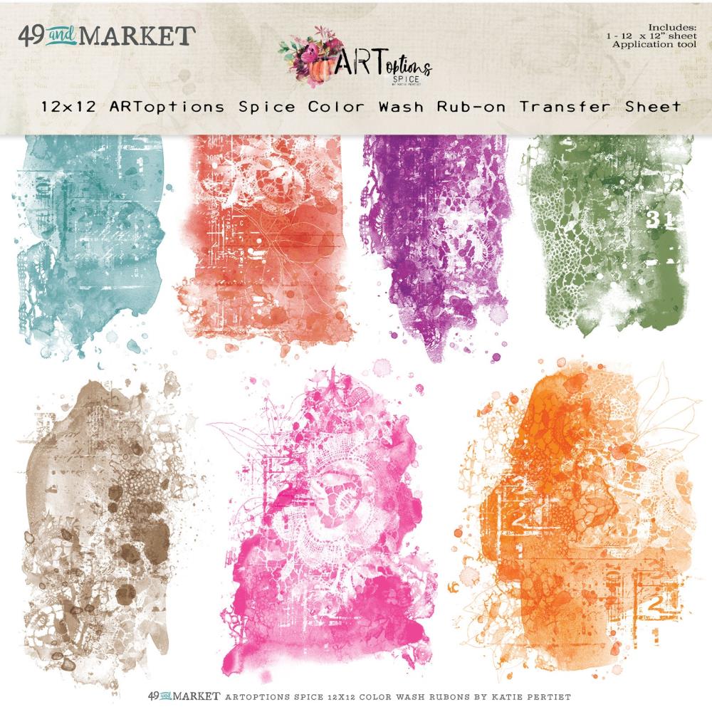 Artoptions Spice by 49 and Market 12x12 Rub Ons