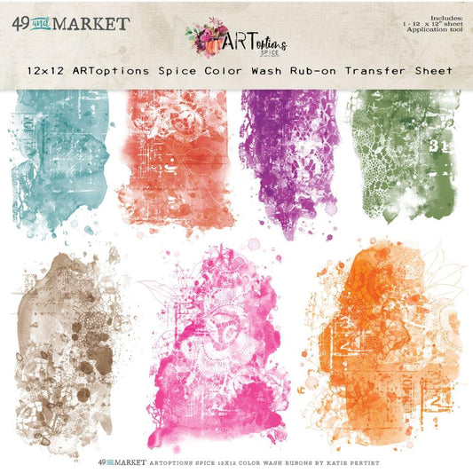 Artoptions Spice by 49 and Market 12x12 Rub Ons