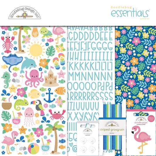 Summer Fun Doodlebug Essentials Page Kit 12"X12"
