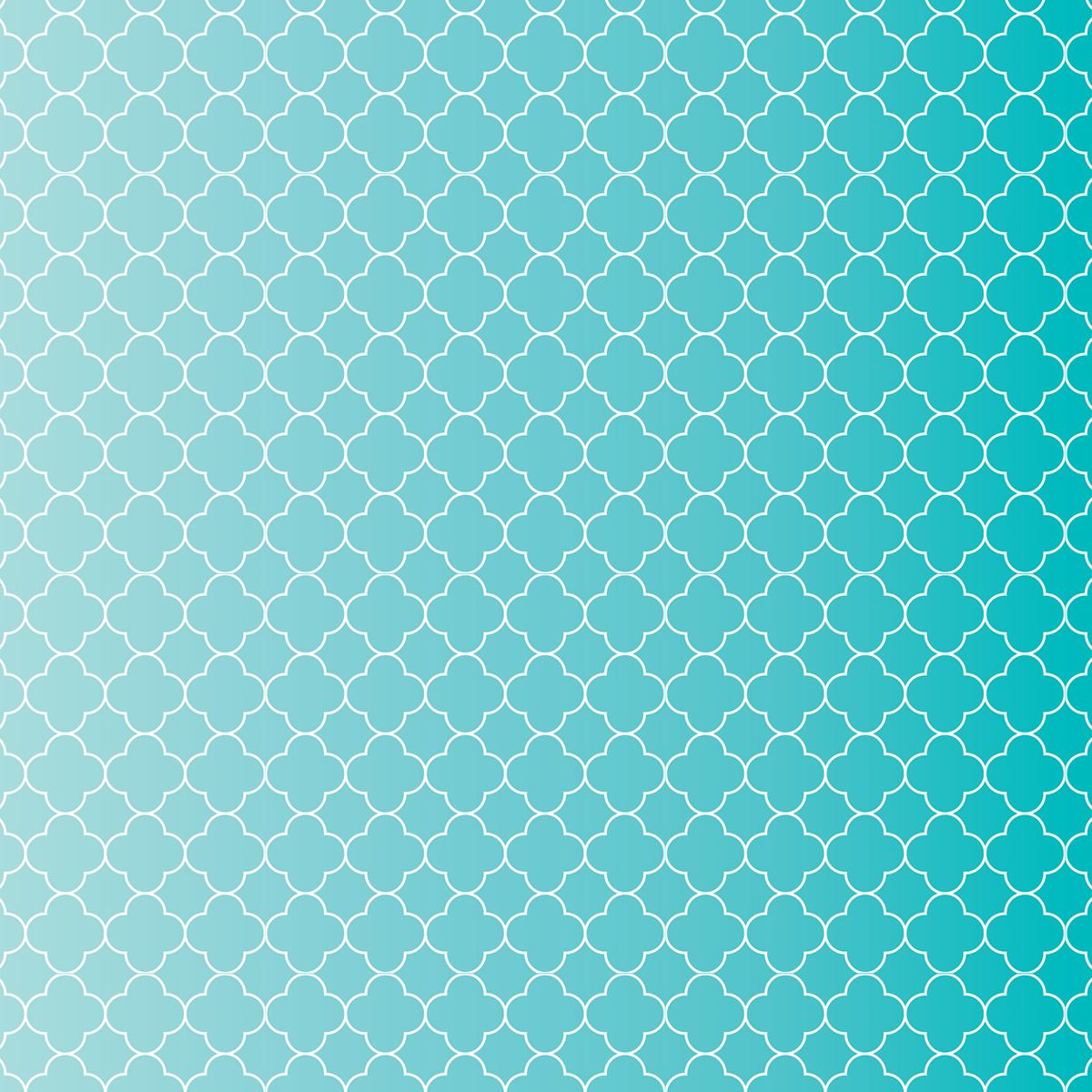 Teal Quatrefoil Pattern Cardstock Core'dinations
