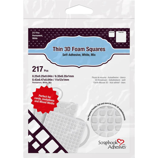 Scrapbook Adhesives Thin 3D Adhesive Foam Squares 217/Pkg