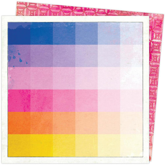 Thumbnail 12x12 Scrapbook Paper - Color Study - Vicki Boutin
