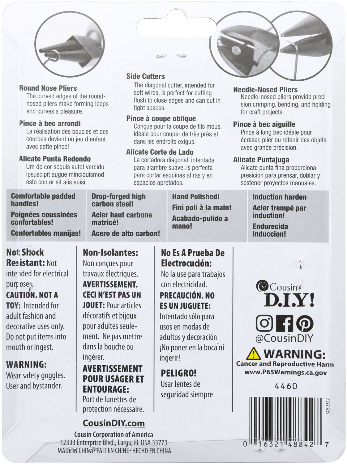 CousinDIY Tool Basics Tool Kit - Pliers - Cutters