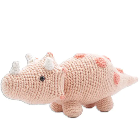 Triceratops Crochet Kit DIY Handicraft USA