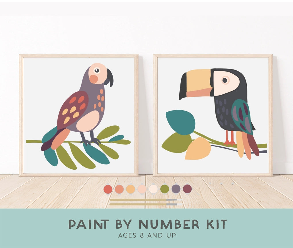 Breathe People Tropical Birds Paint Kit for Kids