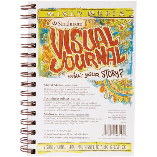 Strathmore Visual Journal Bristol Vellum 5.5"X8"