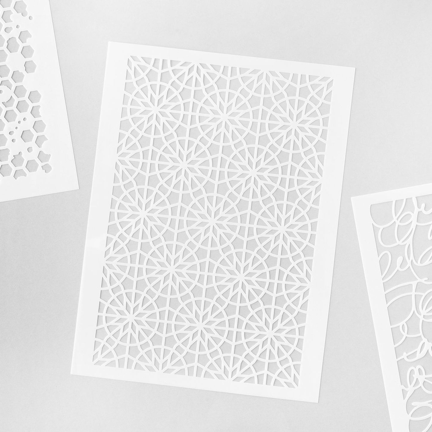 Mixed Media Stencil Set 3 Pack 5x7 - Vicki Boutin