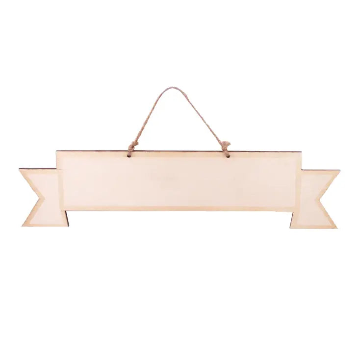 Wooden Board Banner 12.5 x 3.5