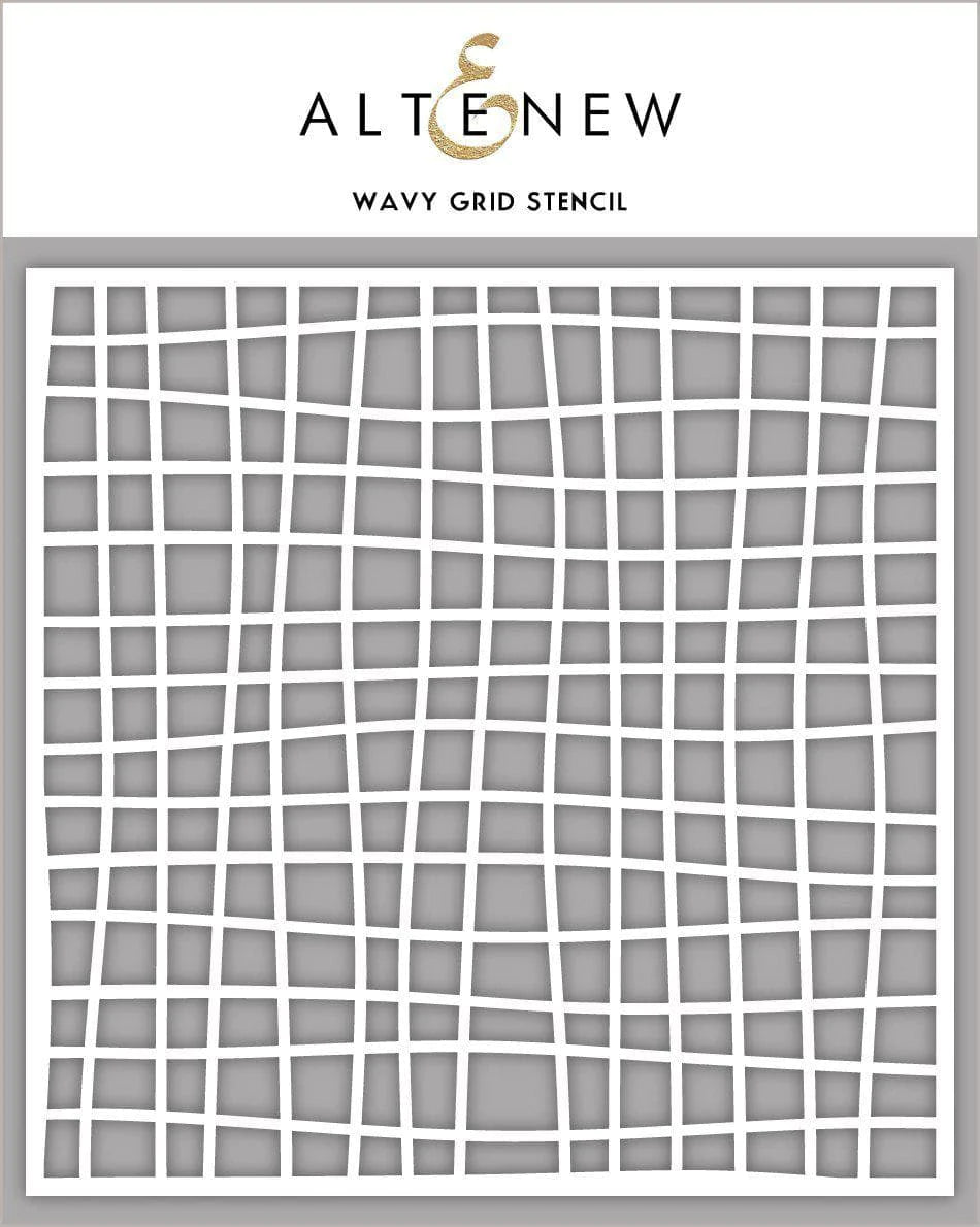 Altenew Wavy Grid Stencil Mask 6x6