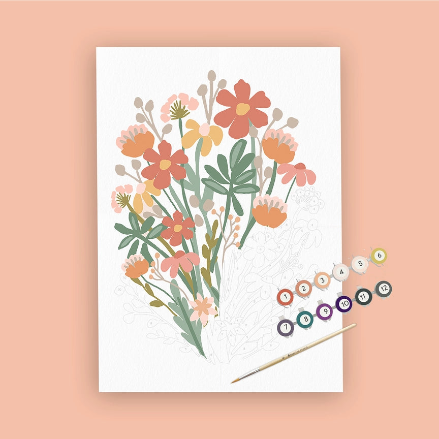 Wildflowers Paint by Number Breathe People