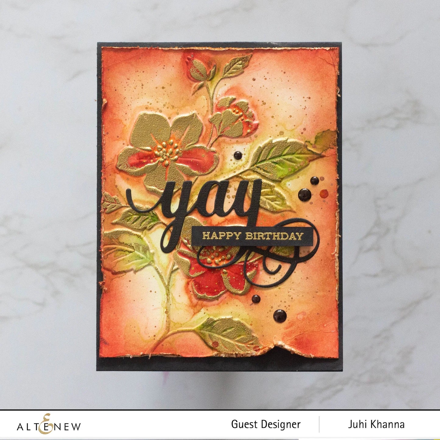 Altenew Woods Rose 3D Embossing Folder 6x6
