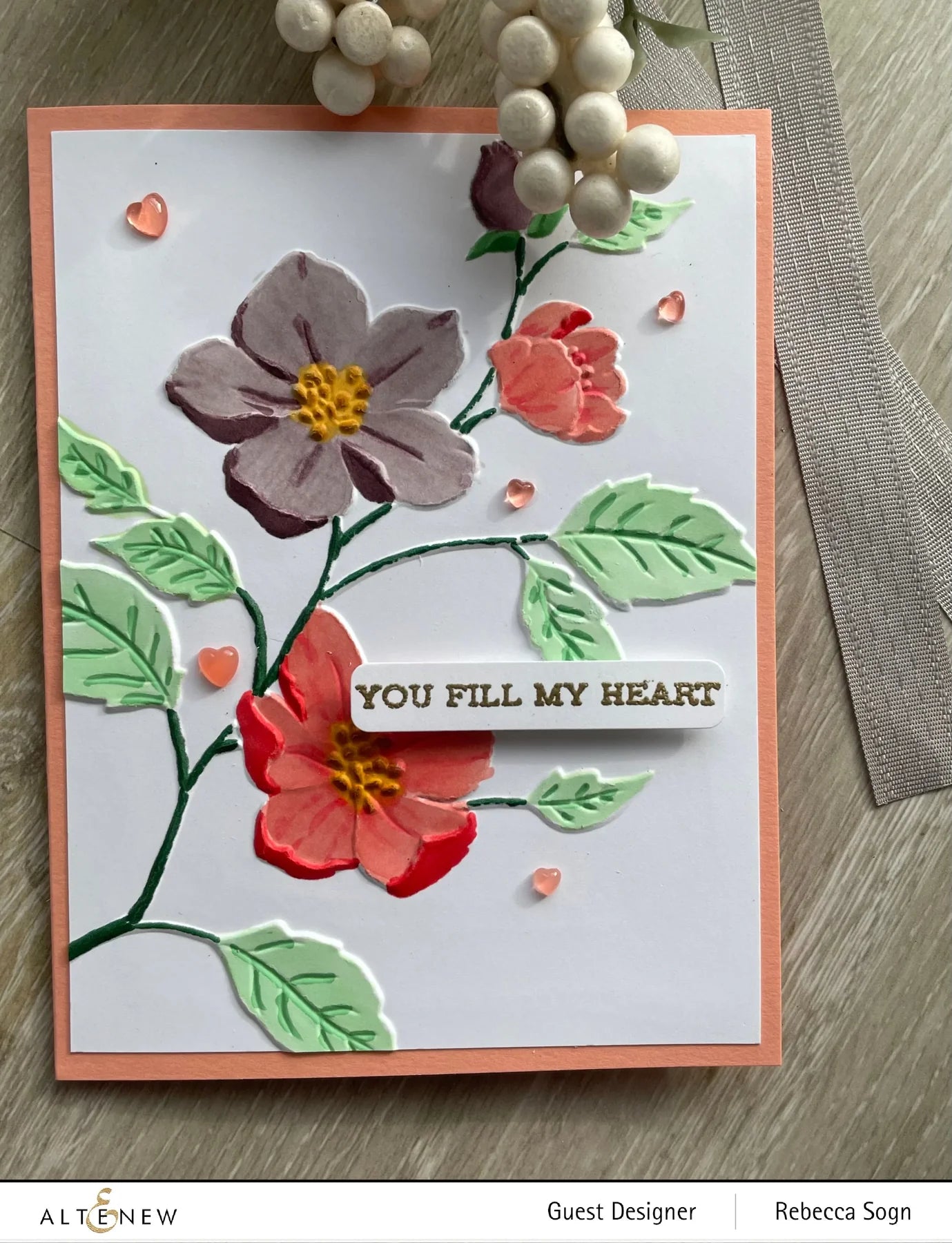 Altenew Woods Rose 3D Embossing Folder 6x6