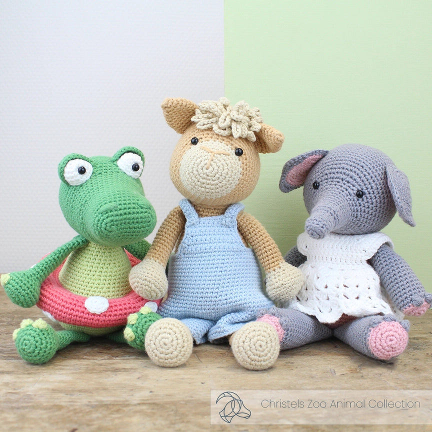 Klaas Crocodile - DIY Crochet Kit  - Handicraft USA