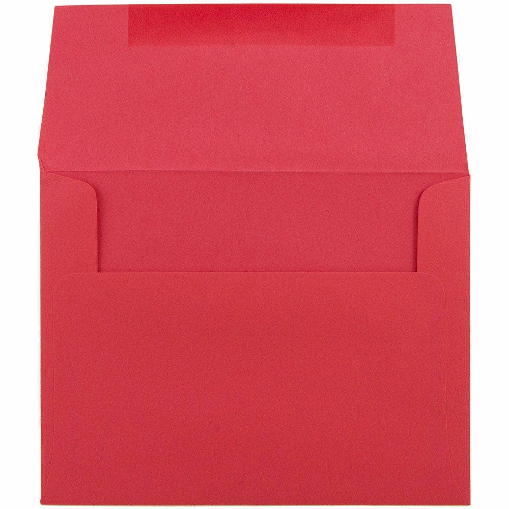 A2 Invitation Envelopes, 4.38 x 5 3/4, Red , 12