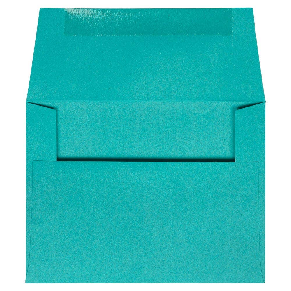 JAM A2 Colored Invitation Envelopes, Sea Blue, 12/PK