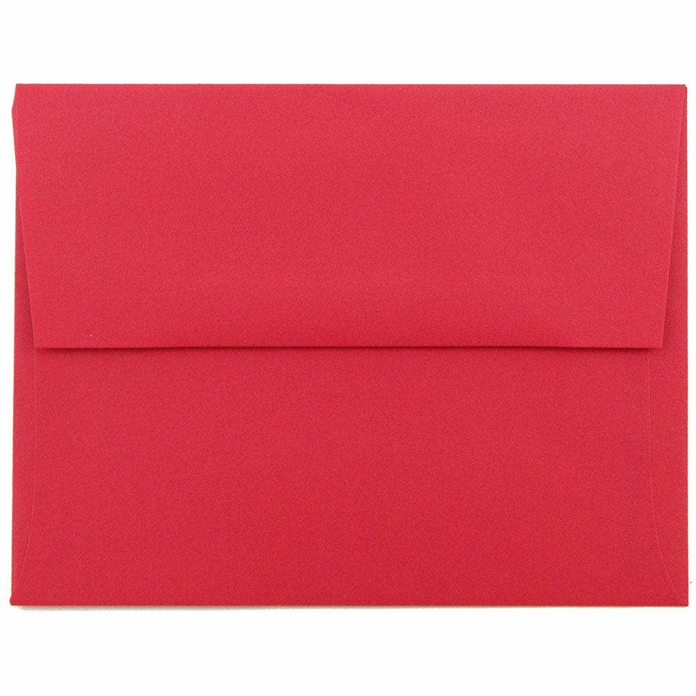 A2 Invitation Envelopes, 4.38 x 5 3/4, Red , 12