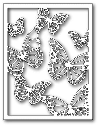 Memory Box Floating Butterfly Frame Craft Die Style 99138