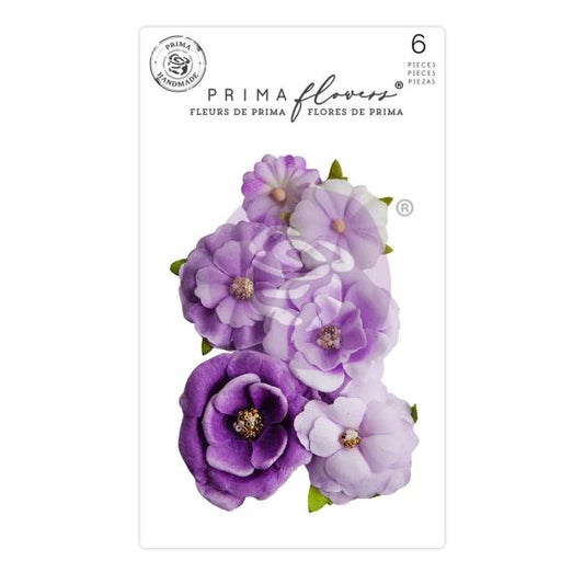 Aquarelle Dreams Passion Mulberry Paper Flowers by Prima