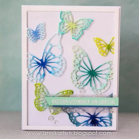 Memory Box Floating Butterfly Frame Craft Die Style 99138