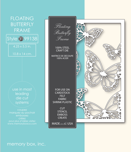 Memory Box Floating Butterfly Frame Craft Die Style 99138