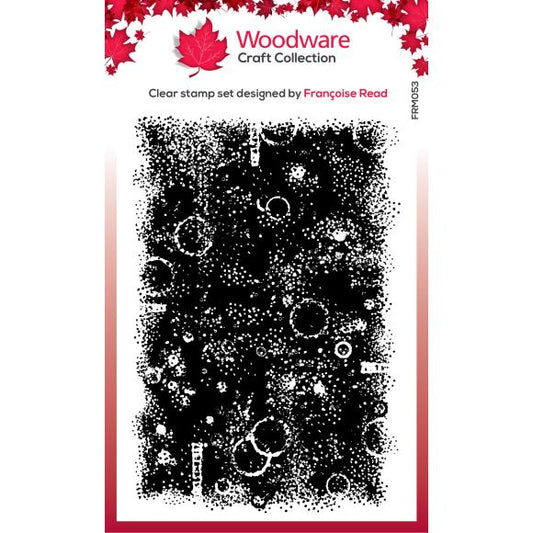 Singles Mini Texture Background Stamp 3x4 Woodware Craft Collections - Creative Expressions