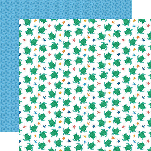 Sea Life Turtley Amazing 12x12 Scrapbook Paper - Echo Park