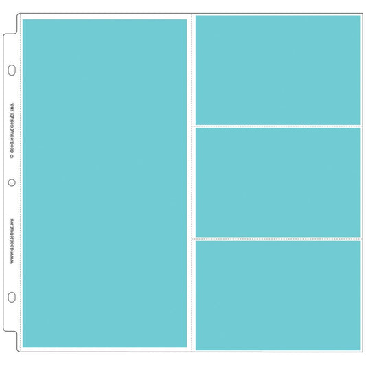 Doodlebug Page Protectors 12"X12" 25/Pkg Half and 3-4x6