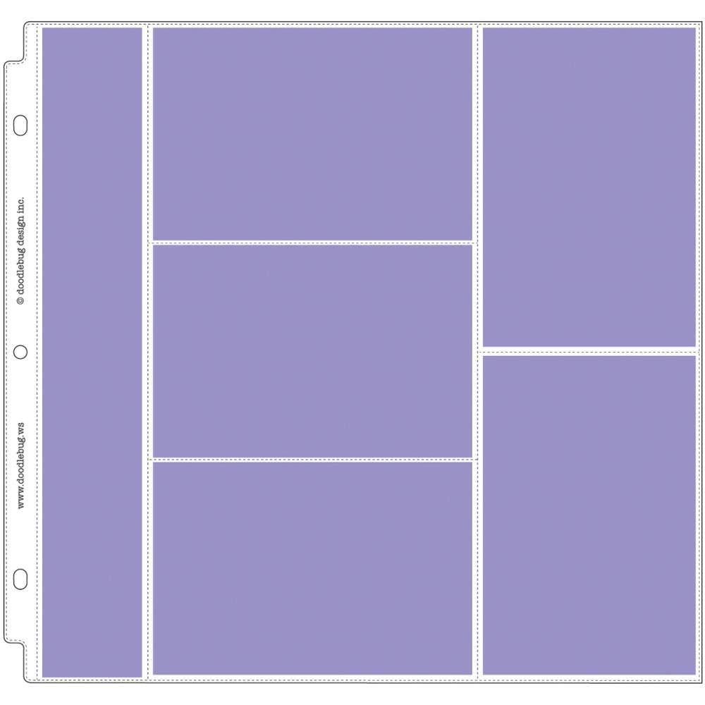 Doodlebug Page Protectors 12"X12" 12/Pkg Divided