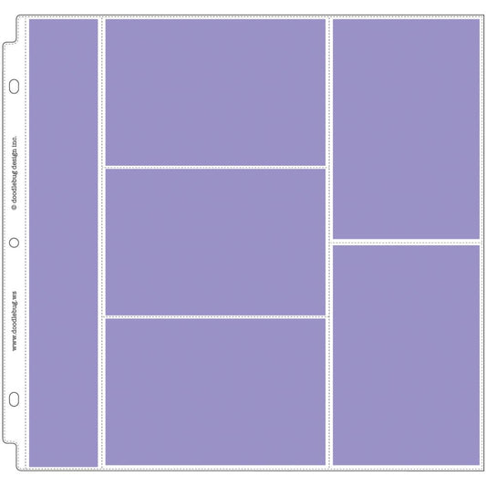 Doodlebug Page Protectors 12"X12" 12/Pkg Divided