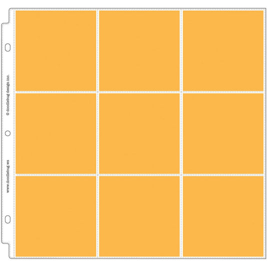Doodlebug Page Protectors 12"X12" 12/Pkg 9-4x4 Pockets
