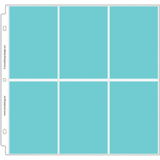 Doodlebug Page Protectors 12"X12" 12/Pkg 6-4x6