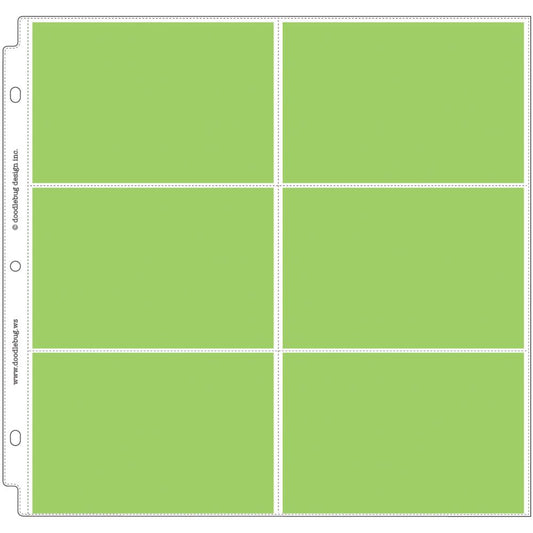 Doodlebug Page Protectors 12"X12" 12/Pkg 6-6x4