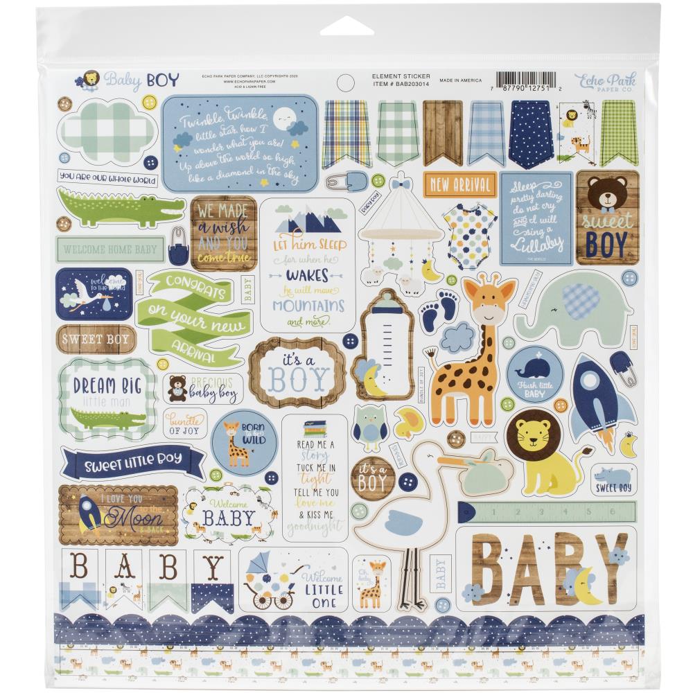 Echo Park Paper Baby Boy Collection Kit