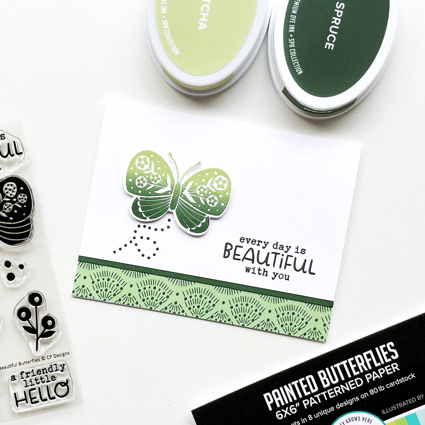 Beautiful Butterflies Stamp Set - Boho Collection - Catherine Pooler