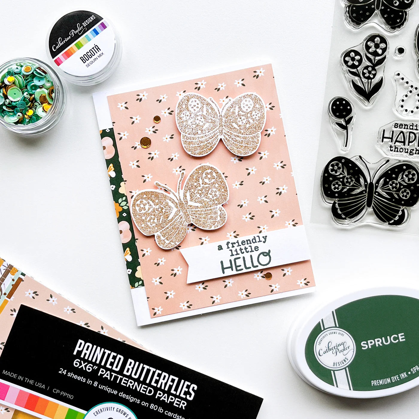 Beautiful Butterflies Dies -  Catherine Pooler Boho Collection